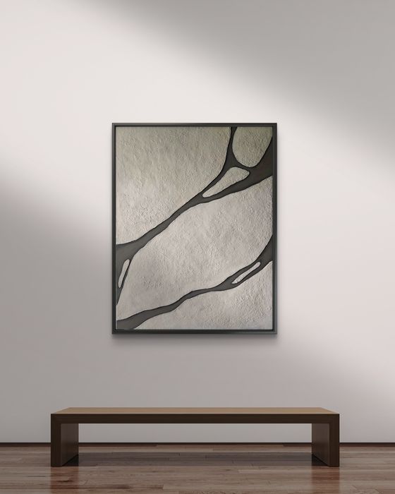 Картина интерьерная. Минимализм. Бежевая. Бохо