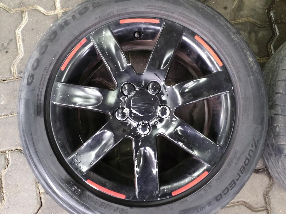 Jantes Seat R15 Com Pneus 1995/55 Furação 5X100