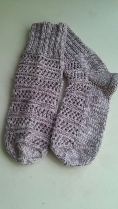 Вязаные носки акрил, хлопок