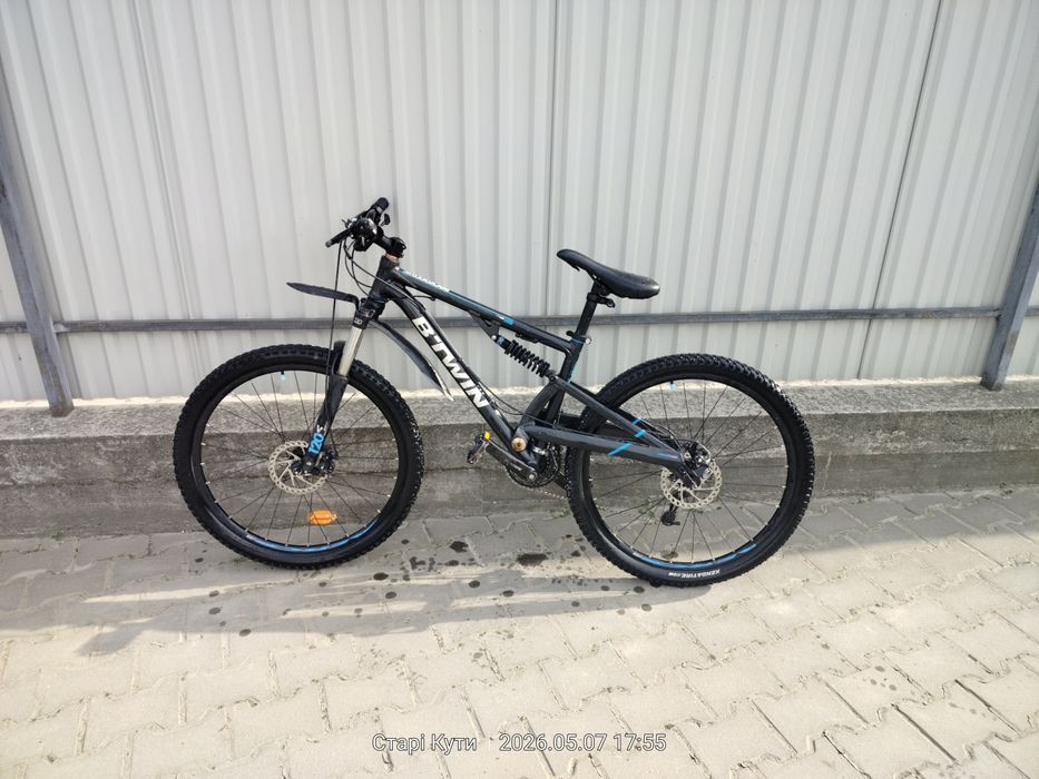 Двопідвісний гірський велосипед B'Twin Rockrider 500 S (26" колеса)Опис
