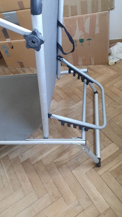 Leżak składany z daszkiem, bardzo solidny