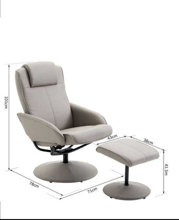 poltronas relax reclinável até 145° com apoio para os pés (preco cada)