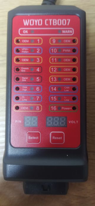 Тестер  Woyo CAN Кабель   для діагностики