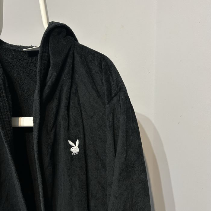 Czarny szlafrok Playboy