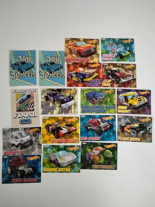 Cartas hotwhels coleção