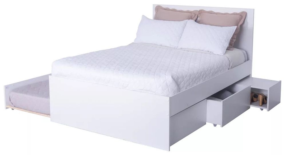 Cama com arrumação 140x190 cm