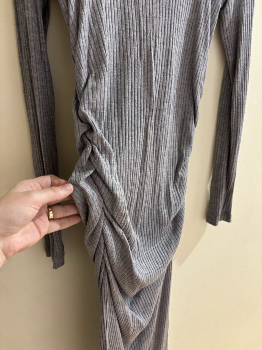 Sukienka Lemonada prazek kobieta wiosna drapowanie 38 szara