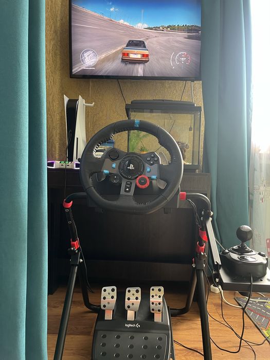 Ігровий набір Logitech G29 (Кермо, Педалі, КПП) + Кокпіт (стійка)