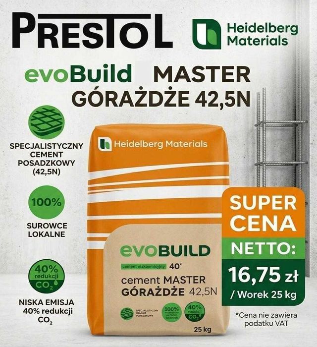 cement heidelberg materials evobuild master górażdże 42,5N