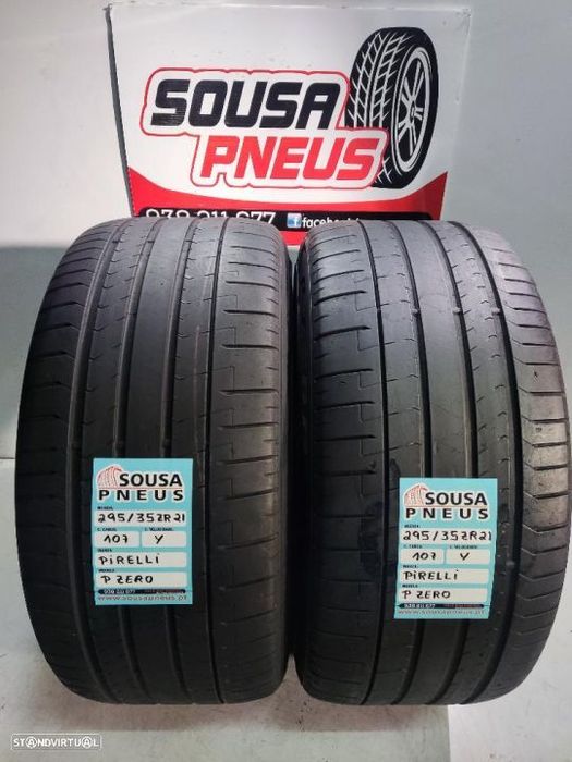 2 pneus semi novos 295-35r21 pirelli - oferta dos portes