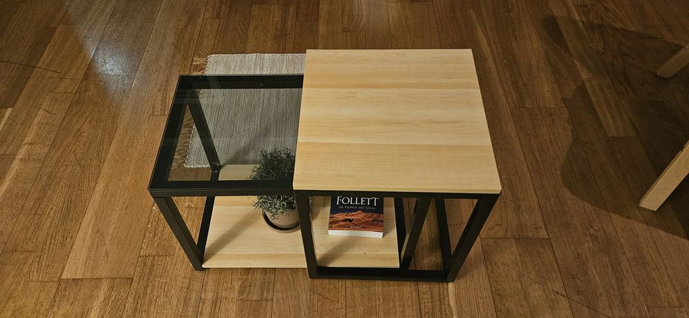 Mesa de centro expansível