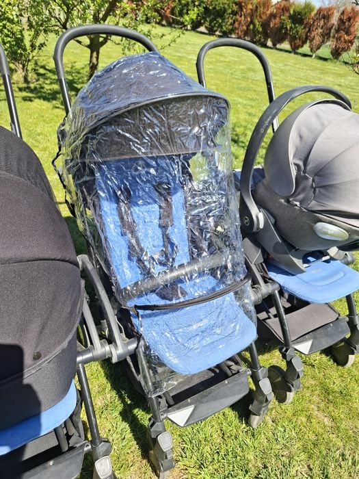 Foteliki cybex i wózki bumprider zestaw