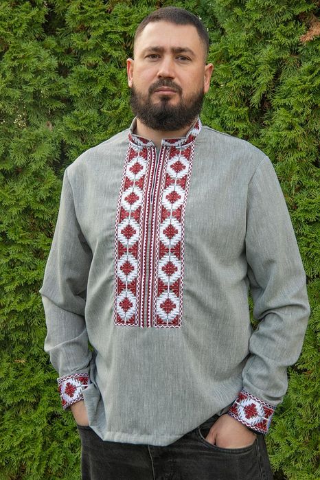 Чоловіча лляна вишиванка