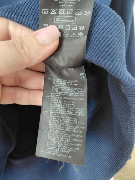 Bluza męska G-Star Raw granatowa hoodie z kapturem rozmiar LL