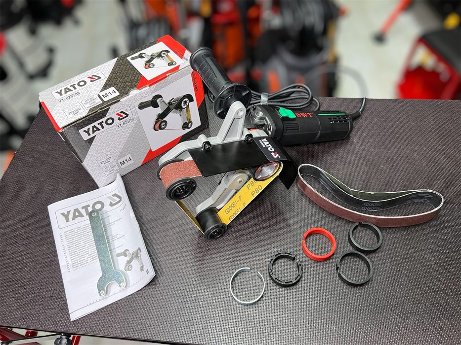 Ленточная шлифовальная насадка для болгарки 125 мм YATO YT-829788