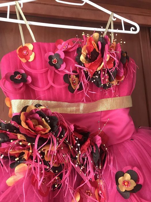 Платье 6 слоев фатин Batterfly 116 -140