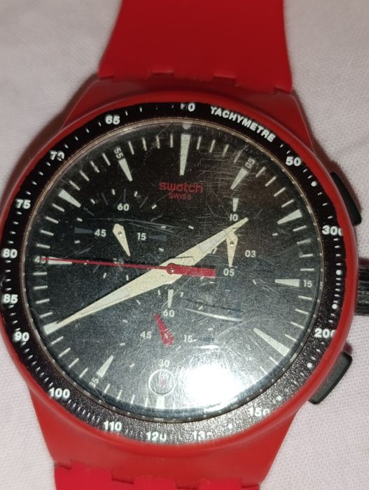 Relógio Swatch Chrono Vermelho - Vintage