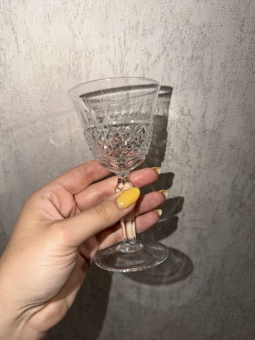 Кришталеві келихи на ніжці, 6 шт