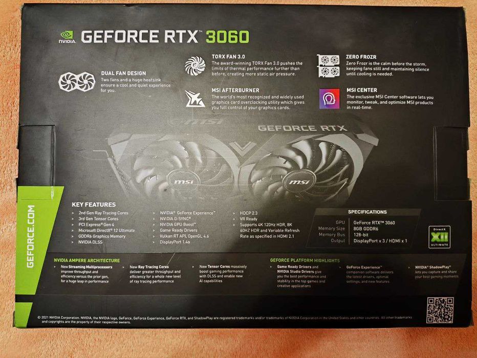 Відеокарта MSI RTX 3060 НА ГАРАНТІЇ