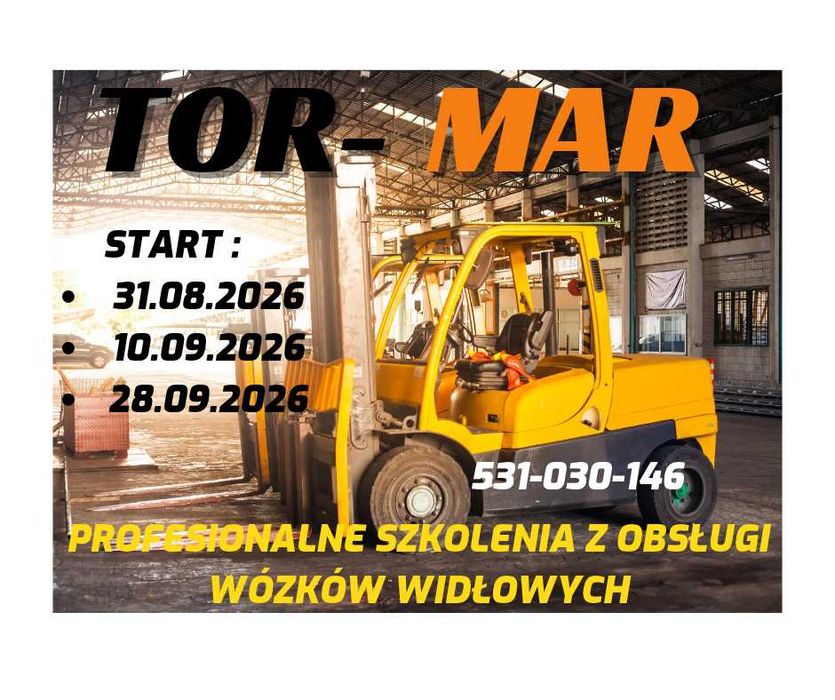 Kurs / Szkolenie / Podest / Wózek / Hds / Suwnica / Koparka / Kop-ład / Ładowarka