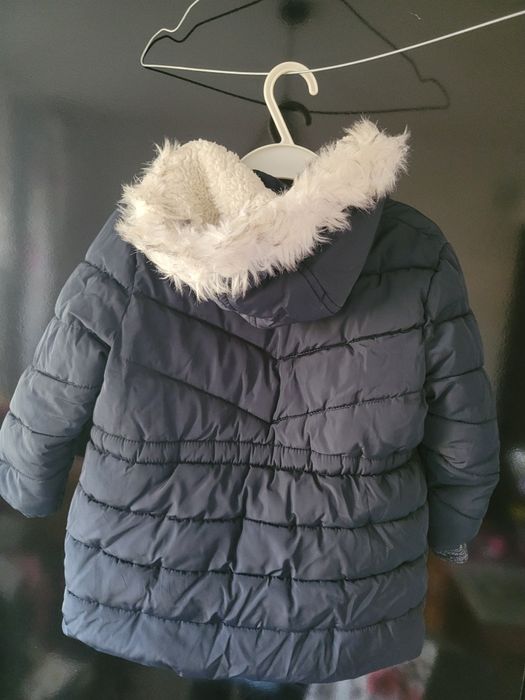 Zimowa dziewczęca kurtka parka r. 98