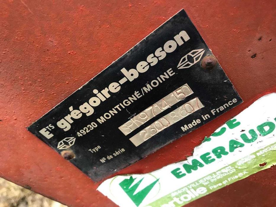 Обмін/плуг gregore besson