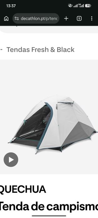 Tenda fresh and black 2 pessoas