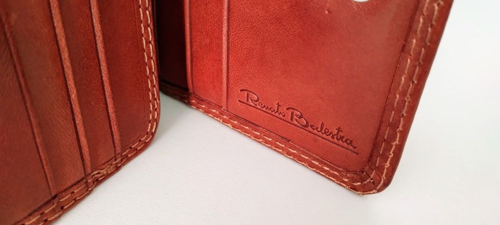 Portfel skórzany męski włoski oryginalny Renato Balestra