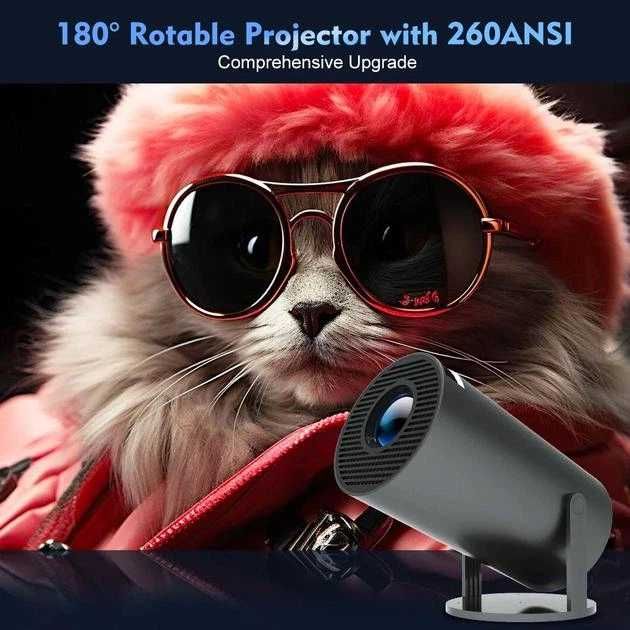 Смарт проектор HY300 - 4K Ultra HD, Bluetooth 5.0, Wi-Fi 6, HDMI до 130 дюймів Pro
