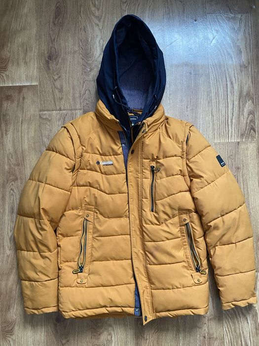 Зимова куртка columbia 2xl руда чоловіча