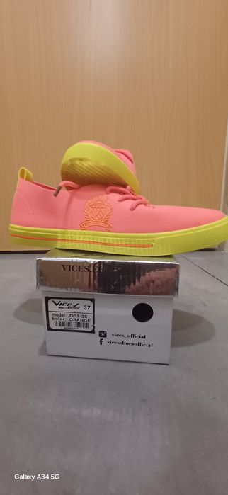Trampki, buty sportowe Vices D01-36 orange rozm.37