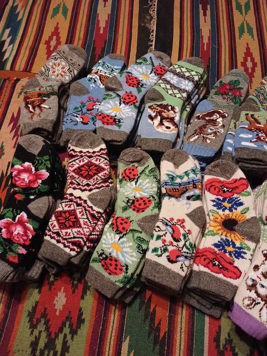 Шерстяні носки  машинної в'язки
