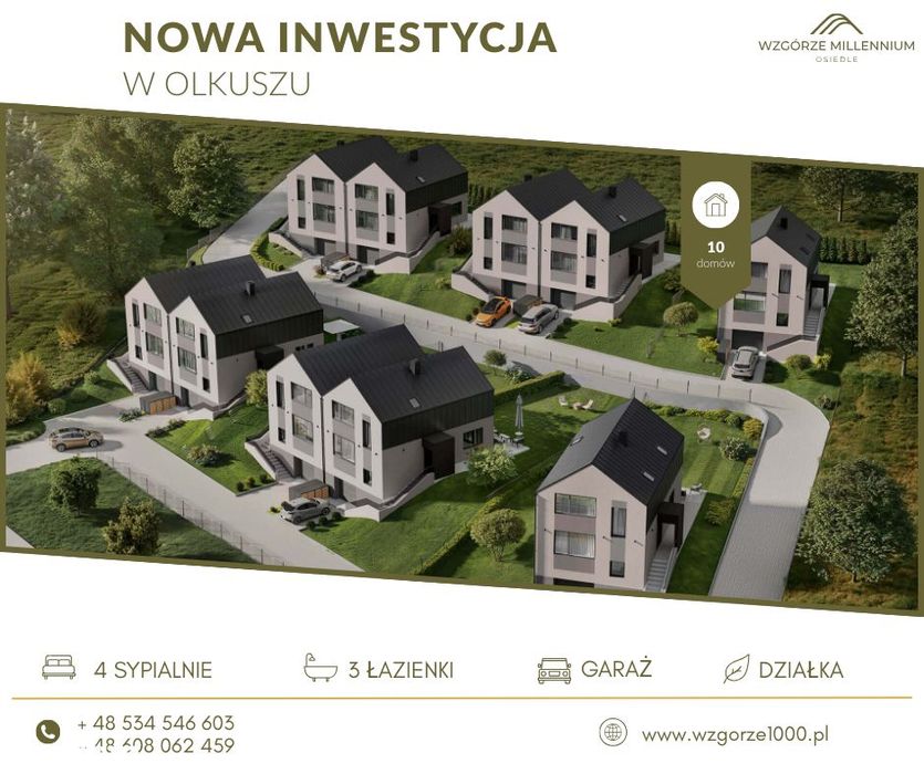 Dom|233 m²|Wzgórze Millennium| Garaż| Działka 596 M2|