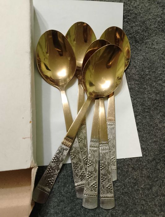 Советские столовые позолоченные ложки