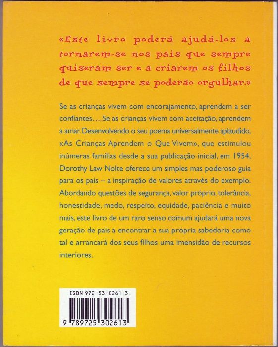 As Crianças Aprendem O Que Vivem