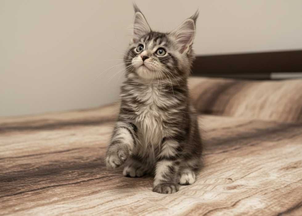 Чистокровний хлопчик Titan породи Мейн-кун. 3 місяці!