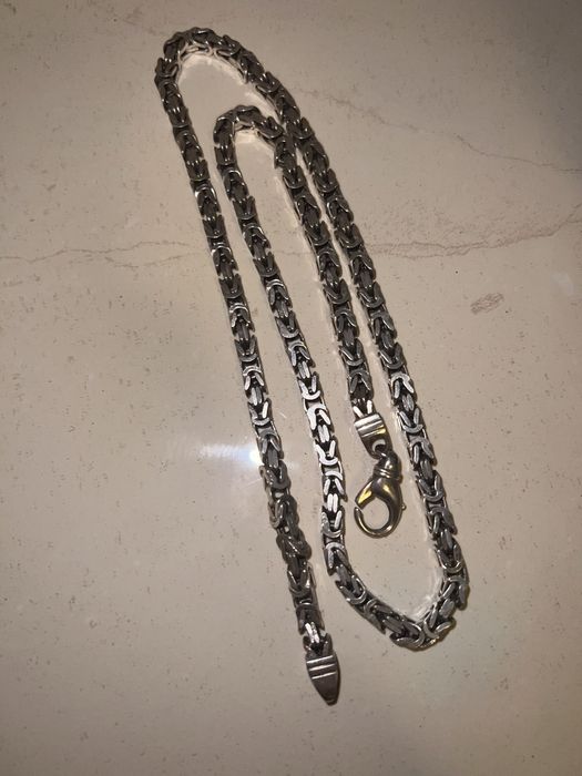 Łancuch splot królewski 55cm 925 49g