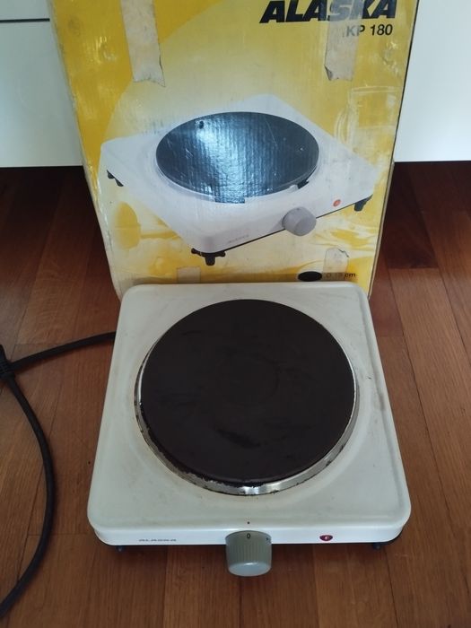 Fogão de elétrico de campismo.