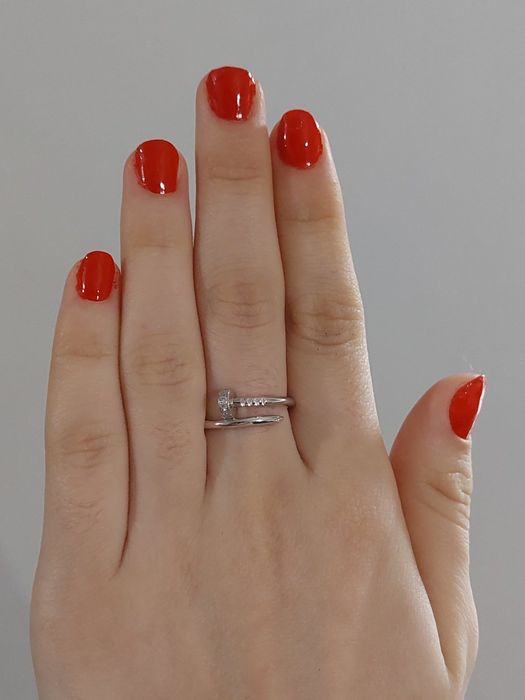 Золотое кольцо Cartier Juste un Clou (Гвоздь)с природными бриллиантами