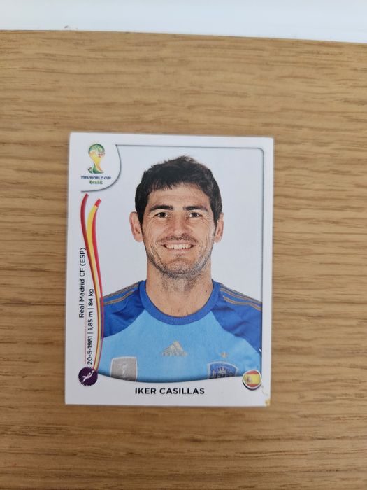 Cromo Casillas Mundial 2014.