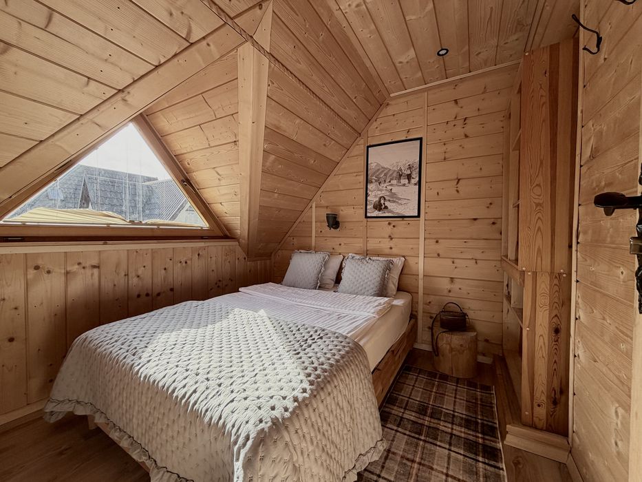 Domek z jacuzzi i widokiem na Tatry blisko Zakopanego cisza i relaks