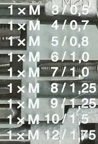 Conjunto de Ferramentas (Fazer Roscas)