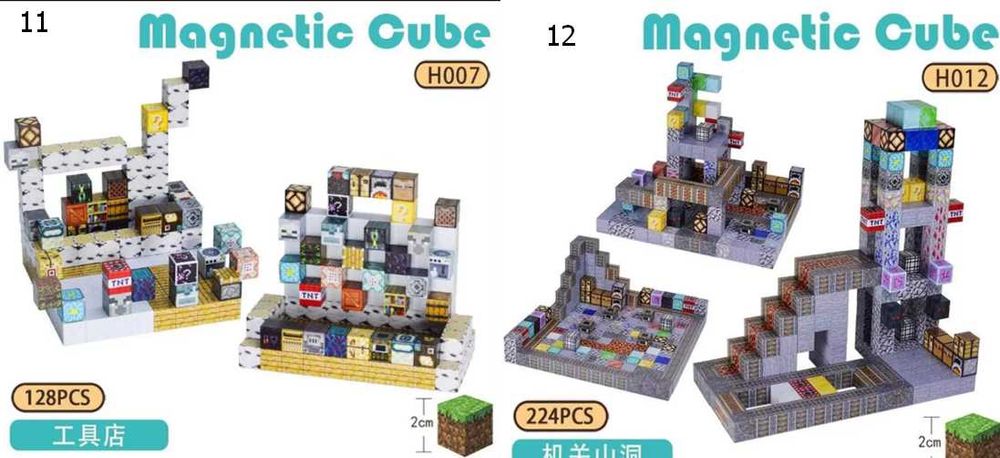 ЯКІСНИЙ Магнітний конструктор МАЙНКРАФТ з блоків MINECRAFT ТРЕНД 2025