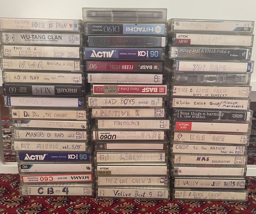 Kasety z rapem z lat 2000 hip-hop ice -t jay-z liroy wzgorze wu-tang