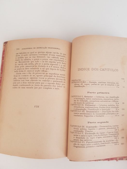 Livro muito Antigo Construcão Maquinas