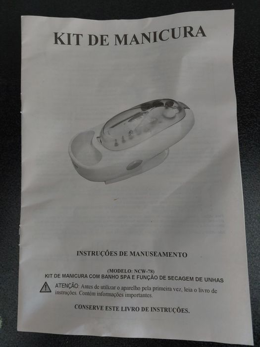 Kit de manicura recarregável