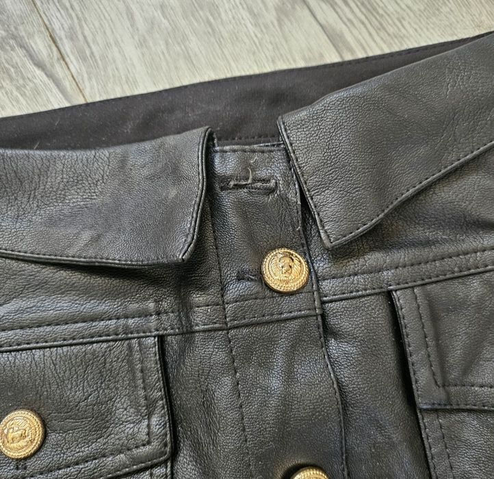 Spódnica do kolan a'la skórzane typ zara versace