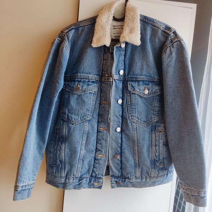 Kurtka jeansowa z kożuszkiem - r. S Pull&Bear