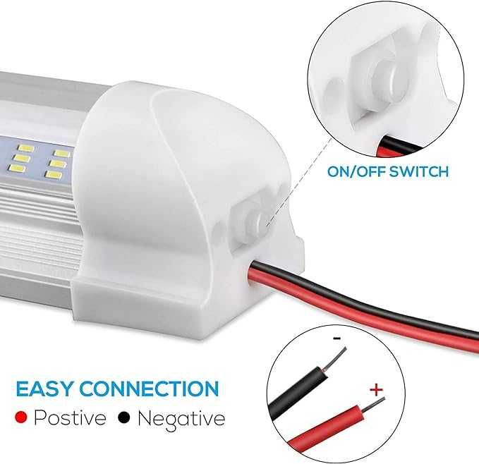 Barra de Led 12V com interruptor (Autocaravana/Campervan)