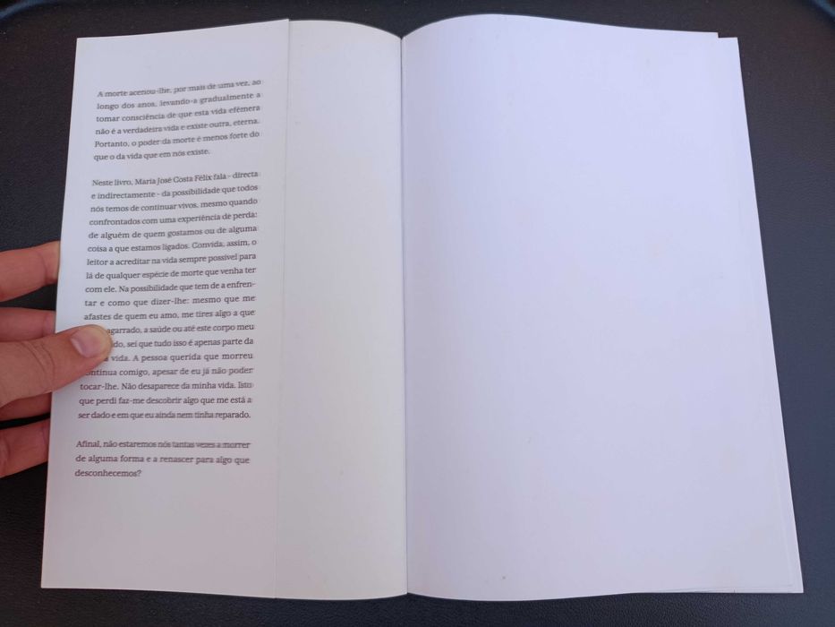 Livro "Morrer e Renascer", Maria José Costa Felix